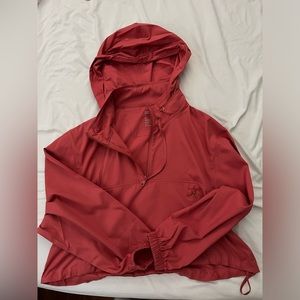 Girlfriend Collective Cropped Huddle Half-Zip Windbreaker | Size S